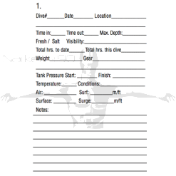 Aquasketch APP - 5 Dive Log