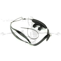 Rebreather safety mouthpiece with strap