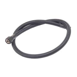 Miflex 90cm Deep Black LP regulator hose with 3/8” UNF male x 9/16” female connections