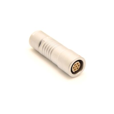 7-pin female inline Fischer with cable collet set to fit 5.7mm to 6.2mm cable