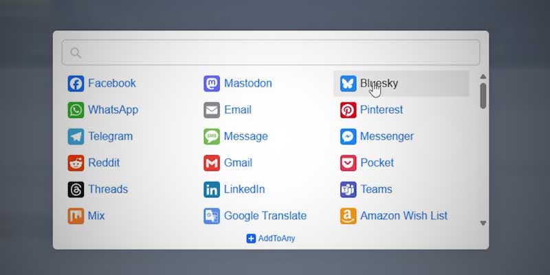 Social media and other communication options